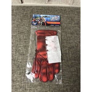 Marvel Avengers Assemble Captain America Red Child Costume Dress Up Gloves